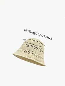 1pc New Breathable Hollow Out Bucket Hat, Multifunctional Casual Cap, Suitable For Outdoor Activities, Parties, Foldable Bucket Hat - Multicolor - View 8
