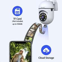 4pcs-PTZ Dual-Band (2.4G/5G) WiFi Security Cameras, Indoor/Outdoor Surveillance With Full-Color Night Vision, Two-Way Audio, AI Motion Detection & App Remote Control - 白色 - 查看 10