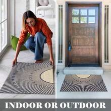 Tapete bohemio para puerta Tapete de bienvenida para el sol de terracota para interiores y exteriores 17 x 30 pulgadas negro - Sol dorado y negro - Ver 3