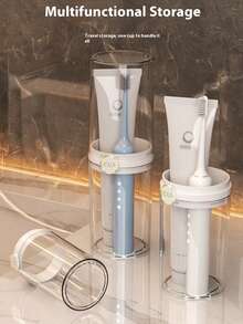 多功能旅行洗漱收纳管，可拆卸牙刷和牙膏杯，卫生 - 彩色 - 查看 13