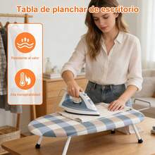 Funda para minitabla de planchar con almohadilla de algodón engrosada, tamaño estándar, resistente a altas temperaturas, impermeable y a prueba de polvo, adecuada para planchar y otros usos (colores: varios colores disponibles). - A - Ver 2