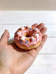 Molde mini resistente al calor para donas, molde de hornear pequeño para donas deliciosas, fácil de limpiar - Ver 5