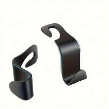 2pcs Car Headrest Hanger Hooks, Hidden Style Backseat Multi-Purpose Hanging Hooks - 2pc Hook - View 4