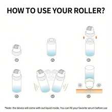 64 con lăn vi kim titan 0.25mm, thích hợp cho môi và mặt, thiết bị làm đẹp da mặt cá nhân dùng tại nhà, truyền tinh chất dưỡng da (tinh chất dưỡng da không bao gồm). - Trong sáng - Xem 3