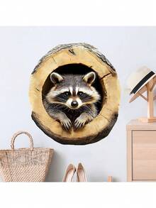 Hình dán tường 3D hình gấu trúc sống động như thật, có thể tháo rời, dùng làm phông nền cho phòng khách, phòng ngủ, phòng trẻ em. - Nhiều màu - Xem 4