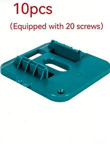 10pcs/5pcs/1pc Wall-Mounted Battery Holder, Battery Storage Rack. Practical Tool, Tool Accessory. Household Essential. Suitable For Makita Battery Compartment (Screws Included, Batteries Not Included) - Multicolor - View 10