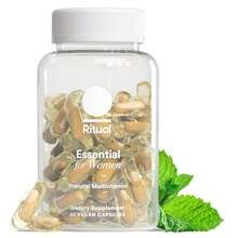 Ritual Prenatal Vitamins For Women Folate & Choline For Neural Tube Support, Iron, Calcium-Helper D3 & K2, Non-GMO, Vegan, Citrus, 30 Days - Mint - 查看 1