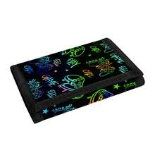 遊戲主機風格錢包,藍色系列足球運動戶外錢包,口袋卡夾,青少年男孩禮物,可拆卸錢包 - 彩色 - 查看 9