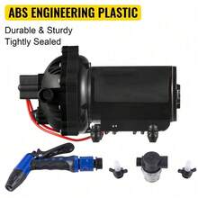 High Performance Deck Washdown Pump Kit 5.5 GPM 70 PSI Heavy Duty Marine Wash Pump For Boat Yacht Outdoor Deck Cleaning - Black - View 4