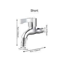 Stainless Steel Copper Core Faucet, Suitable For Home Kitchen, Balcony, Bathroom, Toilet, RV Water Heater, RV, Outdoor Patio, Kitchen And Other Occasions, Wall-Mounted Installation, Polished Surface - Multicolor - View 5