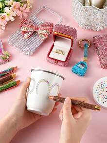 42 Colors Bedazzling Kit Rhinestones, Colorful DIY Resin Jelly Rhinestone, 3mm Flatback Gems Bedazzler Kit Tweezer, For Nail Art Crafting Clothes - Multicolor - View 5
