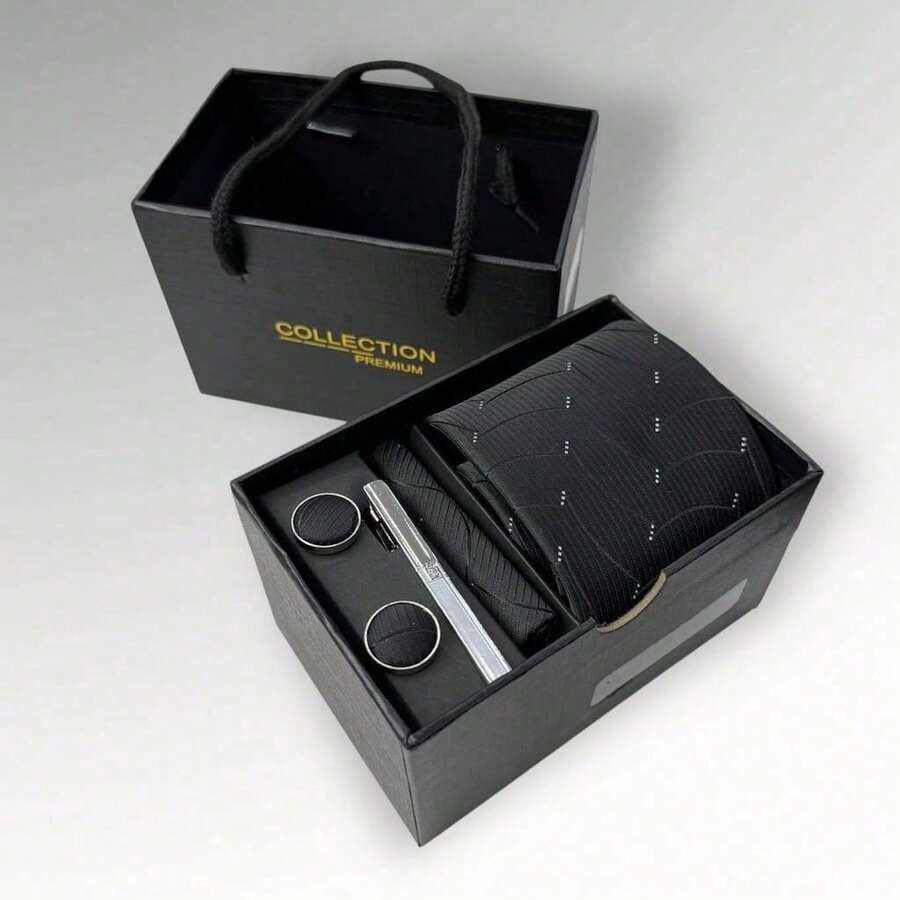 DOZE GOLDEN Premium Quality Traditional Tie Set For Events And Weddings. - 19 Por lo tanto - Ver 1