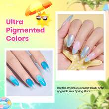 Beetles Spring Gel Polish Set - Fingertip Palette, 32 Colors Valentines Polish Set With Base Top Coat - 20 Colors Beach Bash - 查看 4