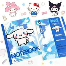 SANRIO B5 学生文具笔记本，横格笔记本，课堂笔记本，可爱美观图案，适合作为学生奖品、生日礼物、返校礼物、圣诞节礼物、万圣节礼物 [官方授权] - 多色 - 查看 8