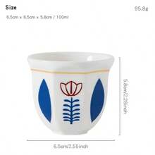 Xícara de café portátil, item essencial para professores, em cerâmica, ideal para presente de Natal, disponível nas cores vermelha e azul. - Multicolorido - Ver 2