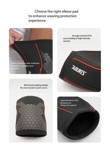 1pc 7mm Thick New Material Elbow Sleeve, Compression Arm Sleeve For Strength Training - Multicolor - View 4