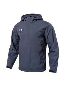 Chaqueta deportiva informal con capucha y cortavientos Under Armour para hombre, primavera 2026, 23600401-013 - Gris - Ver 1