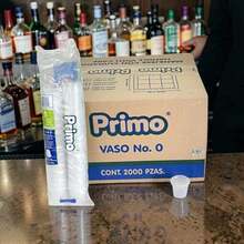 Caja Vaso Plástico Num. 0 Primo (2000pz) (Para Muestras) - Traslucido - Ver 3