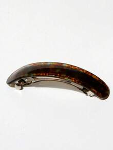 1pc Vintage Elegant Leopard Print Oval Spring Hair Claw Clip - Suitable For Ponytails Or Buns; Ideal For Thin And Short Hair; Student Supplies; Animal Print Pattern; Hair Accessories; Headwear; Women's Hair Accessories,Clips For Hair - Multicolor - View 6