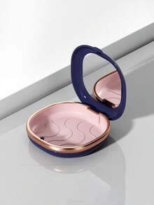 1pc Portable Retainer Storage Box With Mirror, Made Of ABS Sealing Material, Can Store Braces, Orthodontic Appliances, Dentures, Moisture-Proof And Odor-Proof, Durable Sealed Design, Compact And Portable, Suitable For Orthodontic Patients At Home Or Travel, No Battery Required - Multicolor - View 5