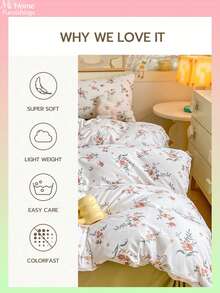 3 piezas Juego de ropa de cama blanca estampada, incluye 1 funda nórdica y 2 fundas de almohada, textil para el hogar suave y cómodo, disponible en varios colores, adecuado para dormitorio, decoración del hogar simple y de moda, juego de ropa de cama suave y acogedor para el dormitorio, lavable a máquina, sin relleno - Blanco - Ver 7