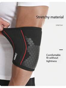 1pc 7mm Thick New Material Elbow Sleeve, Compression Arm Sleeve For Strength Training - Multicolor - View 2