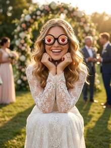 Fun Flashing Glasses | 4 Styles, String Control, Party Prank Toys, Suitable For Weddings And Party Events, Adjustable Size - Blinking Glasses - View 7