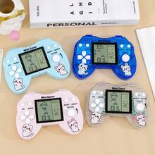 Oversized Game Controller Shaped Classic Large Screen Pixel Game Handheld Console, Nostalgic Retro Toy For Kids & Students - Multicolor - View 5