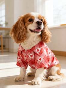 1pc Non-Stretch Slim Fit Pet Shirt, Suitable For Small Cats And Dogs To Wear At Home And Outdoors In Spring/Summer (Product Runs Small, Recommend Ordering 1-2 Sizes Up) - Multicolor - View 8
