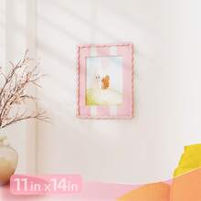 1pc Wavy Photo Frame With MDF Board And Tempered Glass Panel, Artistic Creative Home Decor, Colorful Wavy Design, 4 Standard Sizes 4x6 Inch, 5x7 Inch, 8x10 Inch, 11x14 Inch, Modern Fashion Interior Decoration, Fun Photo Frame (Random Photo Paper) - 1PC - View 25