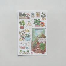 韩式可爱仓鼠贴纸，粉彩美学日常生活贴纸，适用于日记本、手账、计划本装饰，趣味贴纸，Kindle、剪贴簿用品，笔记本电脑贴纸 - Color - 查看 19