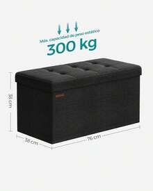 Storage Benches & Ottomans - Black - View 1