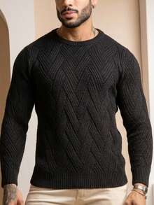 TRICOT DE LUXO SOPHISTICATED KNITTING SWEATSHIRT CHIC WINTER 26 - Black - View 1