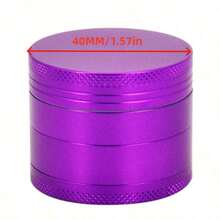 1pc 4-Layer Multi-Color Aluminum Alloy Grinder, Compact & Precise, Convenient For Grinding & Crushing, Kitchen Essential, Premium Metal Multi-Purpose Grinder For Peas, Soybeans, Spices, Portable & Compact Home Accessory, Halloween Gift, Christmas Home Decor - 40mm-màu hồng - Xem 12