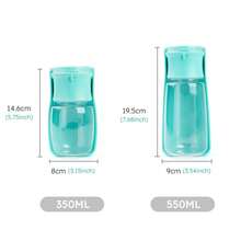 1 pieza Taza de agua portátil y plegable para mascotas de 350ml/550ml - Multicolor - Ver 12