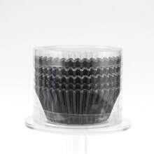 LIFETALK 100 piezas Tazas de papel para cupcakes de boda, forros de cupcakes de metal de aluminio, estuches de papel de aluminio para magdalenas y muffins, tazas para hornear - Ver 14