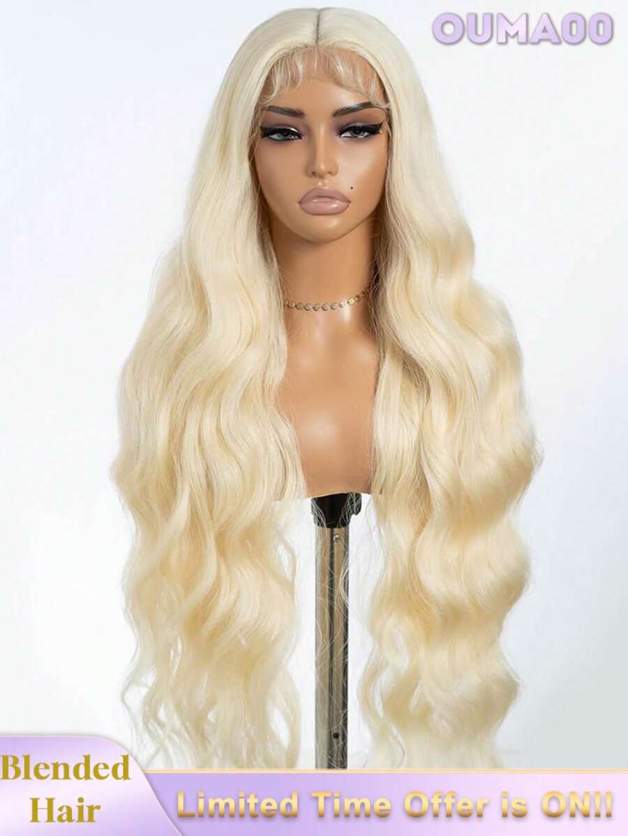 即戴即走无胶假发，真人混纺发丝，预先拔毛，预先剪裁，5x5、13*6、13*4高清蕾丝闭合假发，真人混纺发丝，女士专用，200%密度，即戴即走，无胶水波浪卷蕾丝前假发，无需胶水假发