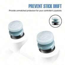 1 Set Performance Controller Thumbsticks & Precision Rings Kit For PS-5/PS-4 Controller, Professional High-Rise Analog Stick Extenders For Enhanced Aim Stability, Anti-Slip Thumb Grips For Pro Wireless Gamepads, FPS Gaming Accessories, Light Blue - 查看 9