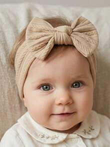 5pcs Newborn Candy Color Bow Headbands Set, Suitable For Daily Use All Seasons, No Paper Card - Multicolor - View 7