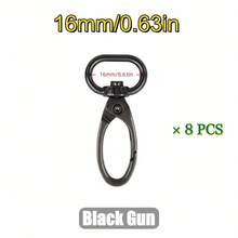 Bộ 8 chiếc móc xoay kim loại 16-38mm, móc càng cua, vòng chìa khóa, móc treo, phụ kiện tự làm móc khóa, dây đeo và túi xách. - 8 cái - Xem 29