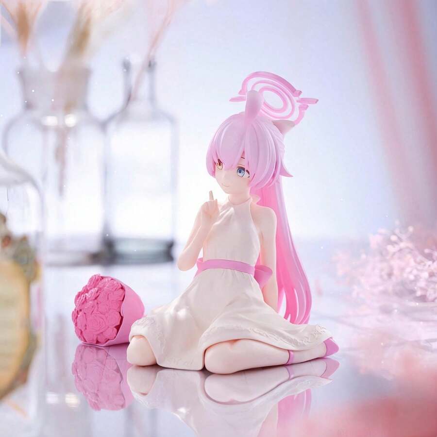 1pc Beautiful Anime Girl Collectible - Exquisite And Durable Model Figurine, Ideal For Office Desk And Car Decor, Perfect Gift For Anime Fans, Suitable For Christmas Decoration, Anime Model Toy, Holiday Gift - Multicolor - View 1
