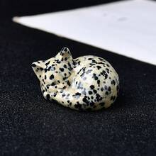精美天然水晶雕刻猫咪，独特设计，疗愈水晶，蕴含能量的宝石，能量疗愈冥想石，家居装饰及礼品馈赠佳品，可随身携带，亦可作为节日礼物，来自 CUPIDCRYSTAL 品牌，狂欢节珠宝。 - 更多顏色 - 查看 20