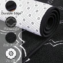 Chicrug - Alfombra geométrica moderna para recámara 2 x 6 pies espuma viscoelástica para interior pasillo de pasillo alfombra esponjosa para sala de estar mesita de noche decoración para - Pasillo de 6 x 2 - Ver 2