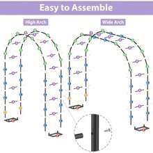 Garden Arched Pergola - Metal Frame With A Base, Suitable For Wedding Decorations And Party Decorations - Arched Shape - View 6