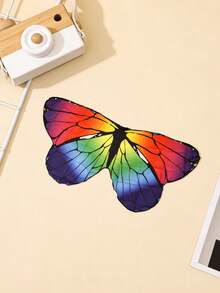 Rainbow Gradient Monarch Butterfly Wing Backpack, Adult Party Cosplay Prop, Fairy Wing Accessory, Festival Costume Wing Prop, Birthday Party Wing Decor - View 5