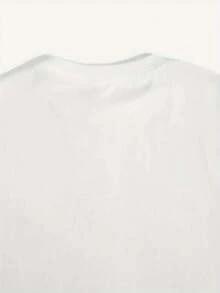 Teen Girl Summer Clothes Summer Tops Y2K Style, Black Floral Print Short Sleeve T-Shirt, Teen Shirts Girls Shirts, Round Neck Breathable Fabric, Teen Girl Outfits Sweet Teen Girl Gifts - 白色 - 查看 4