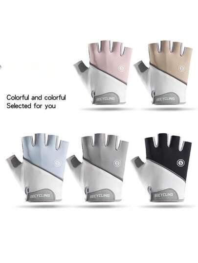 1 đôi găng tay thể thao nam, găng tay tập luyện ngoài trời, găng tay golf, găng tay silicon chống trượt, thoáng khí, găng tay đạp xe, mùa hè, lễ hội.