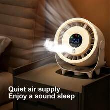 新款桌面喷雾风扇，迷你壁挂式桌面循环风扇，USB供电家用小型风扇 - 檯面風扇 - 查看 7