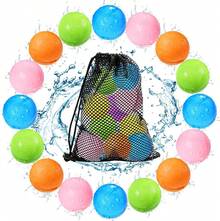 6Pcs/16Pcs Reusable Water Balloons, Wubble Bubble Ball Soft Silicone Water Splash Balls, Summer Pool Bath Beach Toys, Outdoor Water Fighting Game Toys, Reusable Water Balls For Backyard Party & Beach Activities - 彩色 - 查看 1