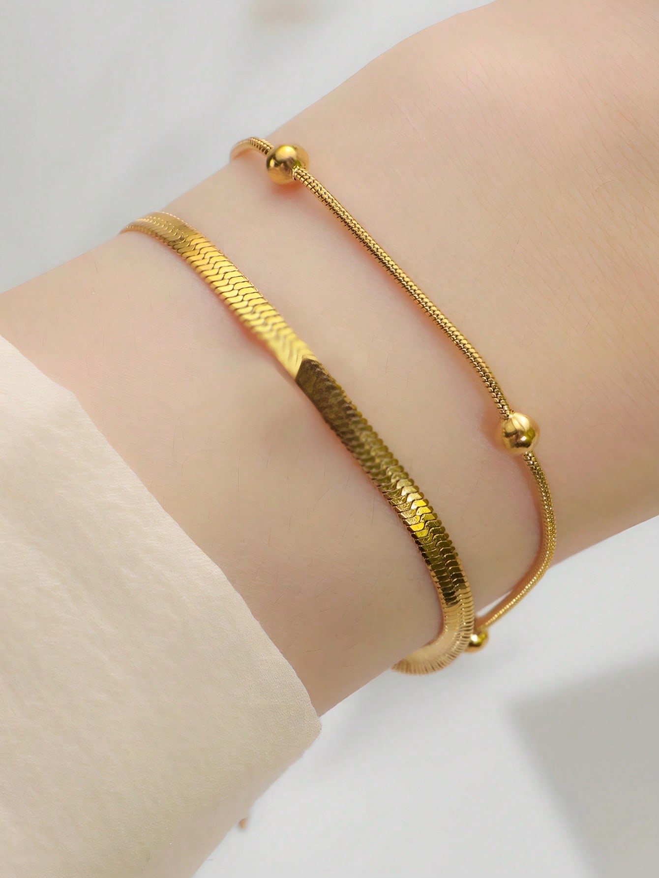 MECYLIFE سوار من الفولاذ المقاوم للصدأ بطبقتين وسل...